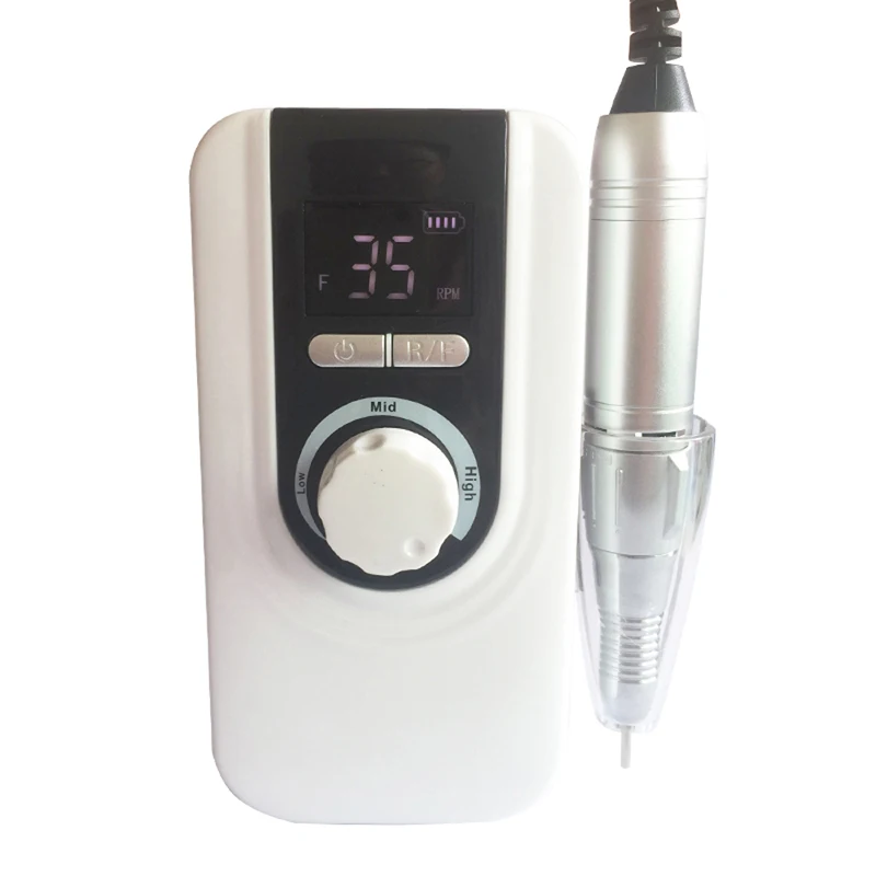  New Design Multi-function 35000RPM Rechargeable Portable Electric Nail Drill Machine Manicure Pedic