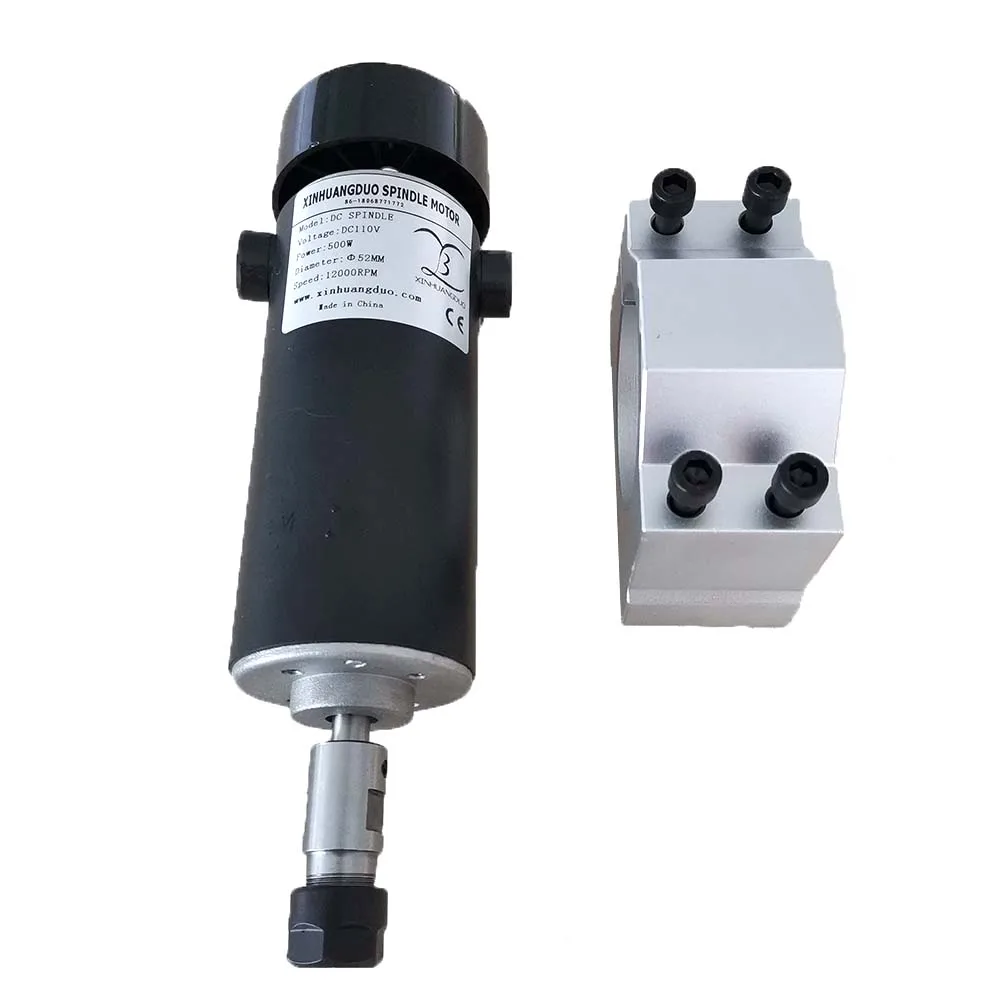 С воздушным охлаждением 0.5kw CNC spindleMotor Kit ER11 патрон 500 Вт мотор шпинделя+ регулятор скорости питания для гравировки