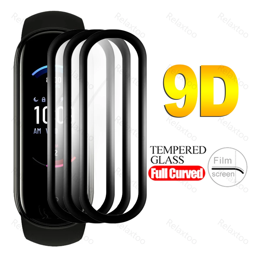 

9d изогнутое Защитное стекло для Xiaomi Huami Amazfit Band 5 Защитное стекло для экрана Band5 Amazfit5 умный браслет аксессуары