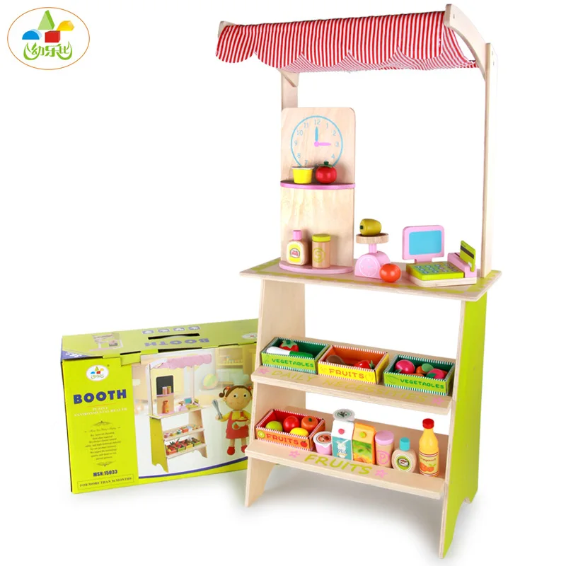 

Young CHILDREN'S Model Play House Toy Set Large Wood Stalls Baby Birthday Gift Kindergarten Toy