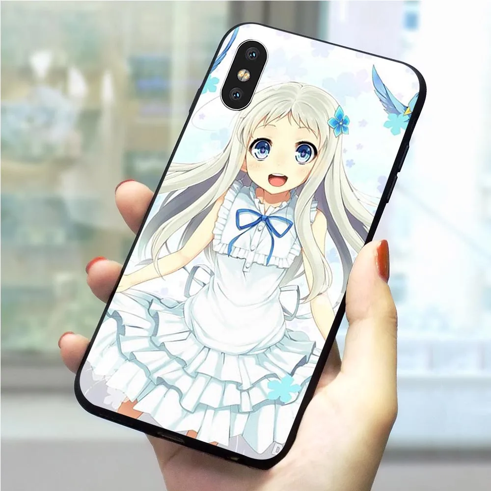 

Colorful Anohana Honma Meiko Phone Cover for iPhone 7 Plus Case XR Xs Max X 8 6 6S 5S 5 SE Back