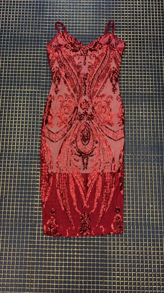 Элегантное красное платье с блестками без рукавов с v-образным вырезом сексуальное женское шикарное Новое модное однотонное миди Клубное платье для вечеринок vestidos