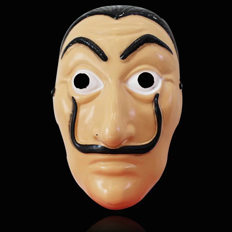 Salvador Dali фильм The House Of paper House вечерние бумажные маска для косплея на Хэллоуин Money Heist косплей костюм и маска для лица