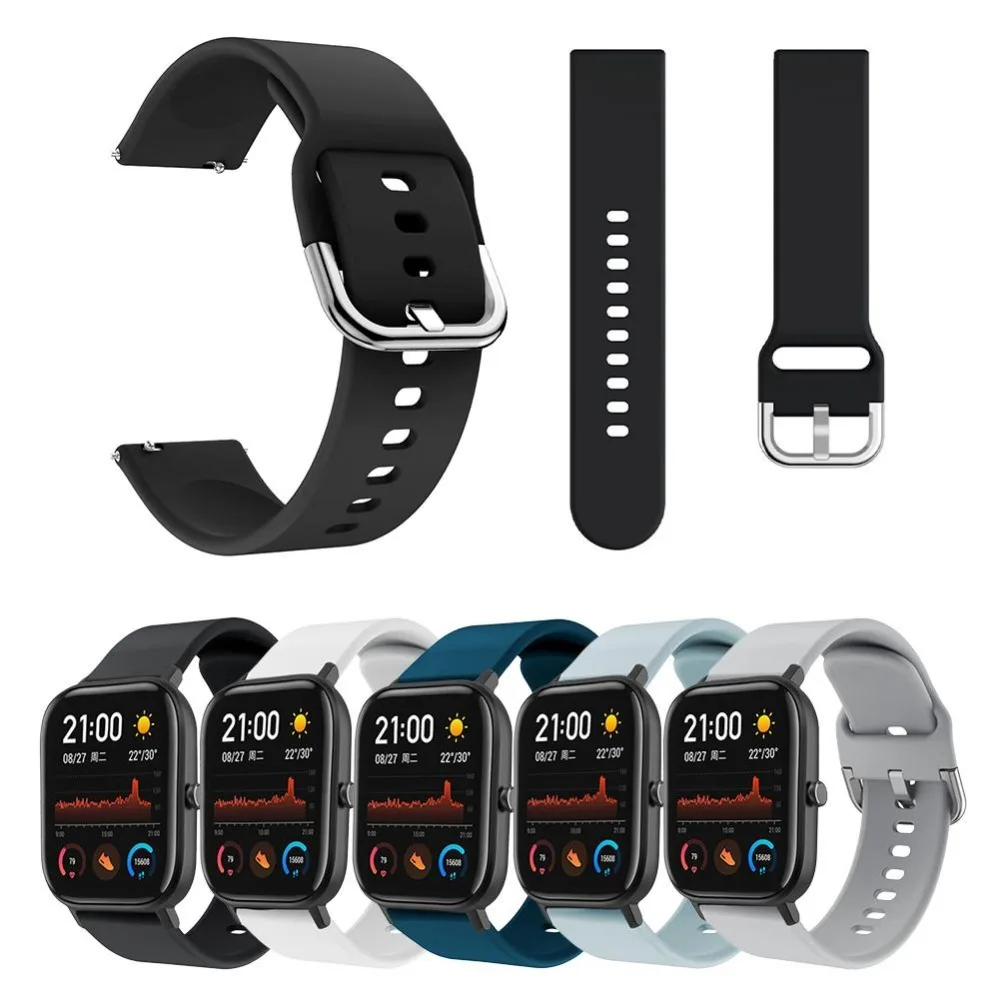 Silicone-Watch-Bands-Replacement-Sport-Watch-Wristbands-Straps-Bracelet-for-Huami-Amazfit-GTS-Watch-Accessories