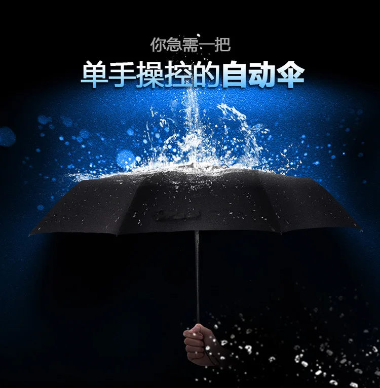 Мини Складной Ветрозащитный трехскладной Одноцветный зонт-автомат для женщин настраиваемые, с логотипом от открытого дождя или Ши
