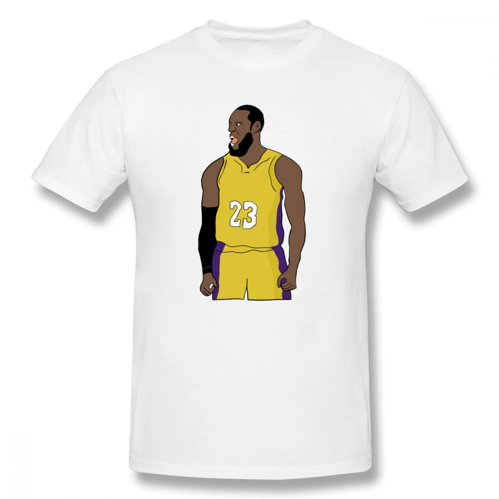 Новинка 2020 Мужская Базовая футболка LeBron And James с изображением баскетбольного