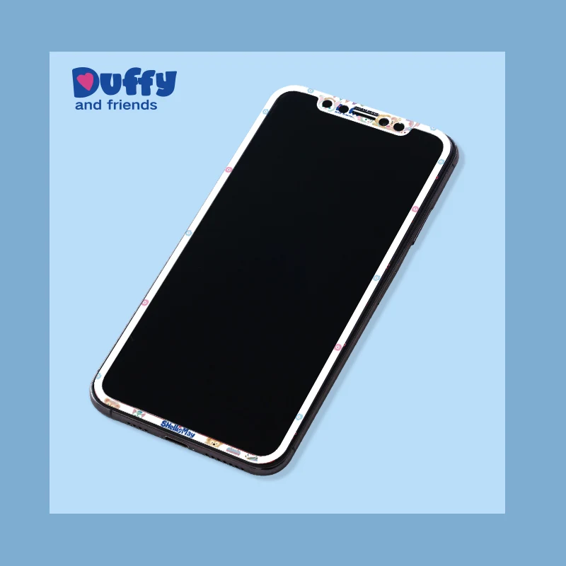 Симпатичная Передняя пленка для iphone 11pro max XS MAX, мультяшное животное, мягкий край, закаленное стекло, Защита экрана для iphone XR X/XS duffy