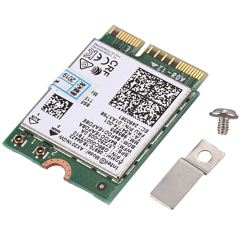Для Intel Wi-Fi 6 AX201 Bluetooth 5,0 двухдиапазонный 2,4G/5G беспроводной NGFF Кнопка E CNVi Wifi карта AX201NGW 2,4 Ghz/5 Ghz 802.11Ac/