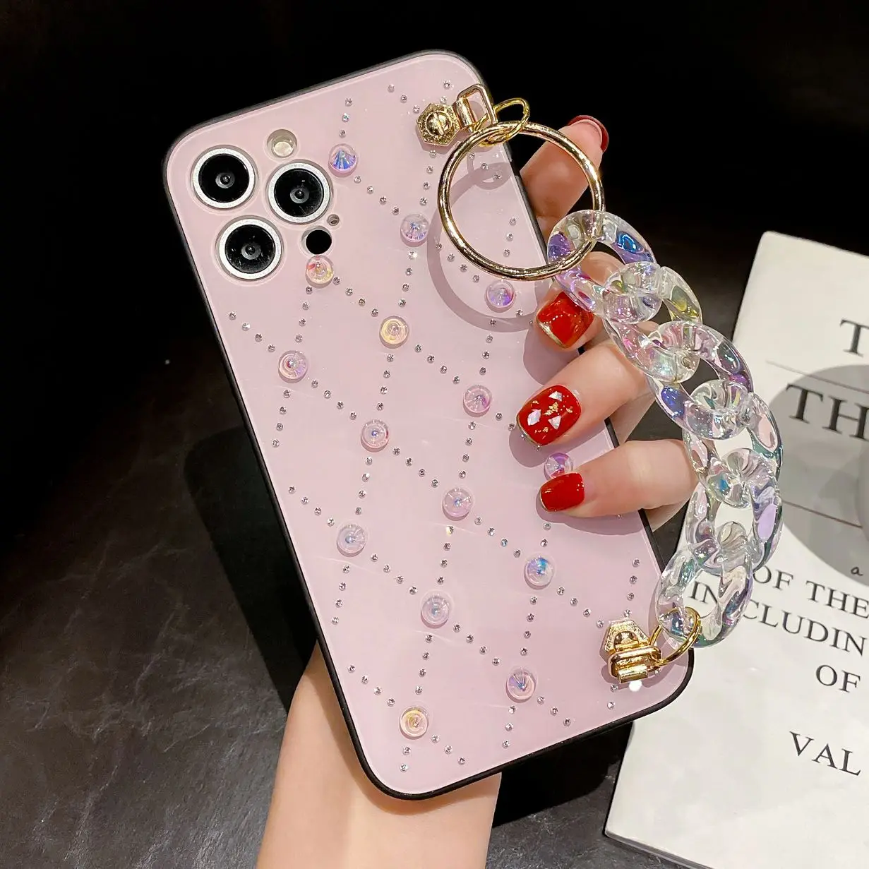 Luxury Bracelet Phone Case For iPhone 13 11 12 Pro Max Mini XS X XR 7 8 Plus SE 2020 Wrist Rope Shockproof Diamond Cover | Мобильные