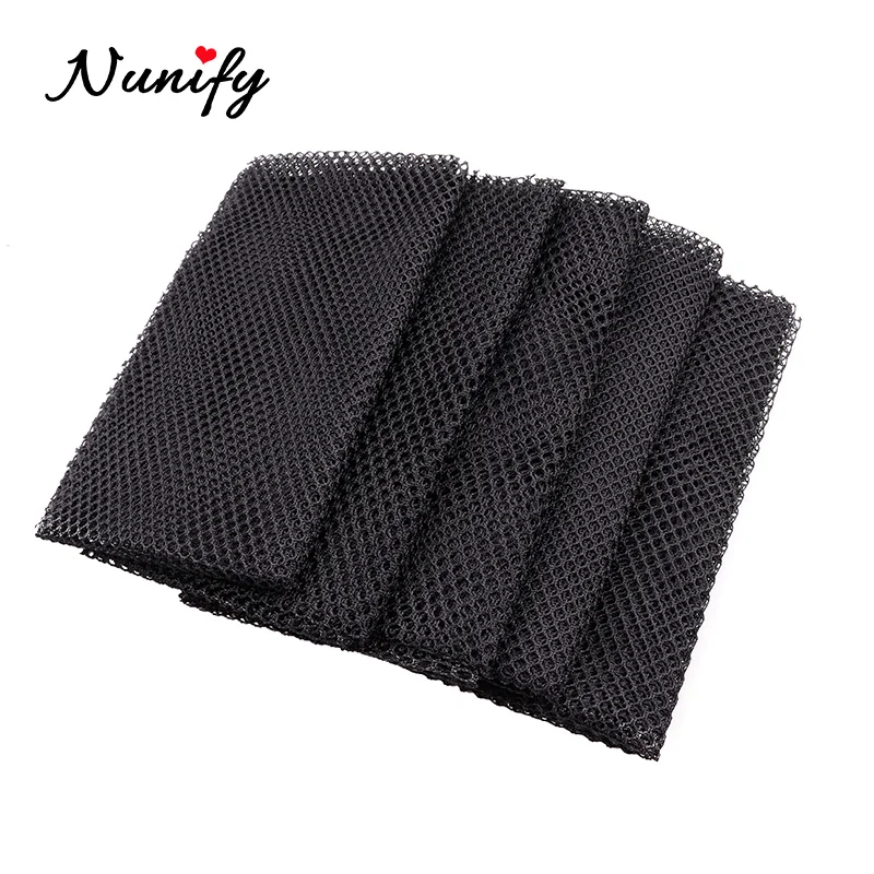 Nunify Stretchable Black Weaving Cap Elastic Hair Snood Wig Hairnet Swiss Lace Net Basement Frontal Closure Foundation Weaving,wig caps,hair nets