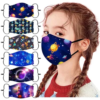 

6PC Children's Windproof mask Reusable Adjustable Mask Breathable Mouth Cover Mask mascarilla reutilizable