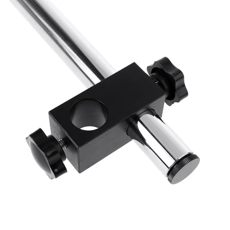 QUQUTWO Diameter 25mm Heavy Duty Arm Support for Video Industry Microscope Table Stand Silver+Black QUQUTWO Diameter 25mm Heavy Duty Arm Support for Video Industry Microscope Table Stand Silver+Black