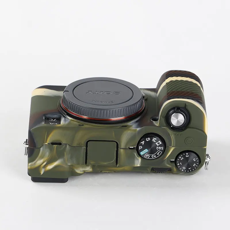 Silicone Armor Skin Case Cover Camera Bag for Sony A7C ZV1 A7 III A7R III A7M3 A7RM3 A7R IV A7RM4 A7 II A7R II A7S II A9 II A9M2
