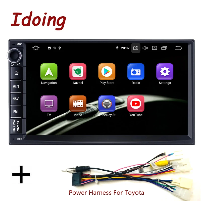 For Toyota Idoing " 2 din универсальный автомобильный Android 9,0 Радио мультимедийный плеер PX5 4G+ 64G Восьмиядерный gps навигация ips DSP Vedio без DVD - Цвет: For Toyota