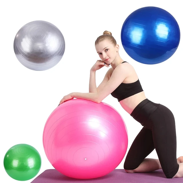 55cm Explosion-proof Sports Yoga Ball With Pump Pilates Fitness Gym Balance Stability Swiss Ball Exercise Exercise Massage Ball 3
