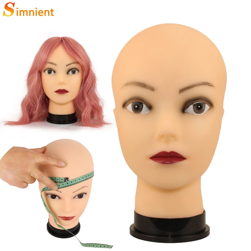 Bald Mannequin Head With Clamp Female Mannequin Head For Wig