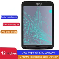 Partially parcialmente apagar designdesignlcd escrita tablet parcialmente apagar desenho tablet escrever almofada tablet para crianças (8.5,10,12 polegada)