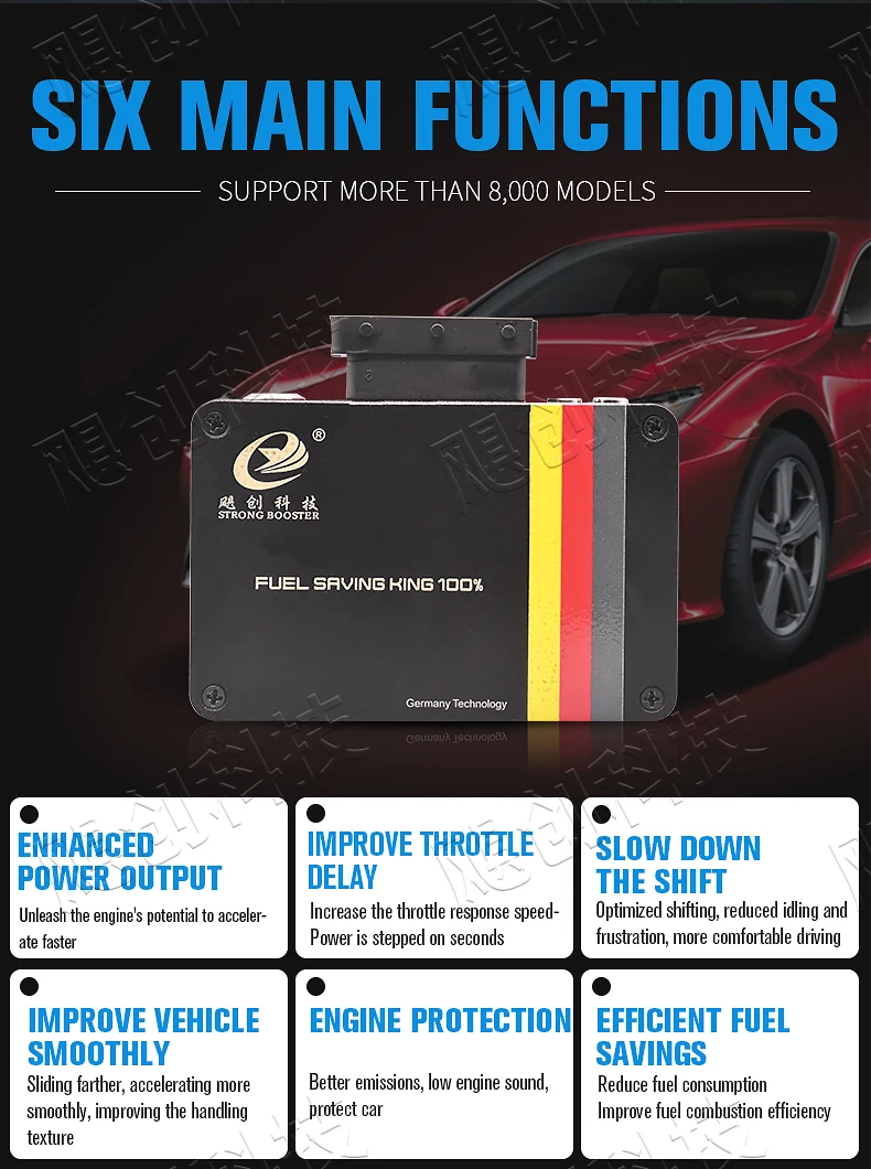 Для toyota 09-17 5 линий автомобиля powerbox для автомобиля powerhorse обновление решить медленно улучшить двигатель более сильный+ 30 Ps первая щетка