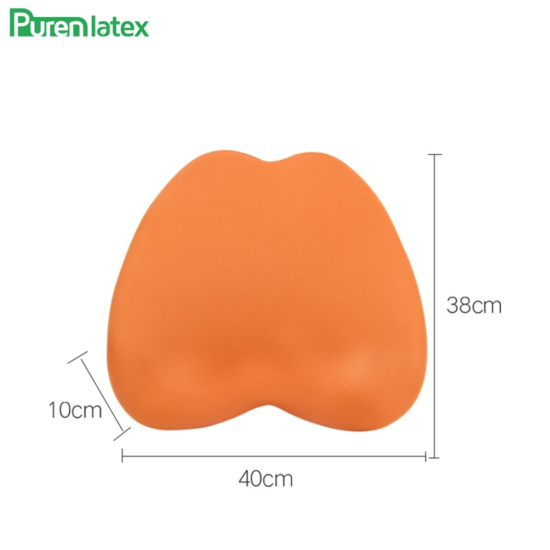 PurenLatex пены памяти Автомобильное сиденье с подставкой под голову задняя защита шеи Подушка Ergonmic шейного позвонка Авто поддержка талии подушка под поясницу