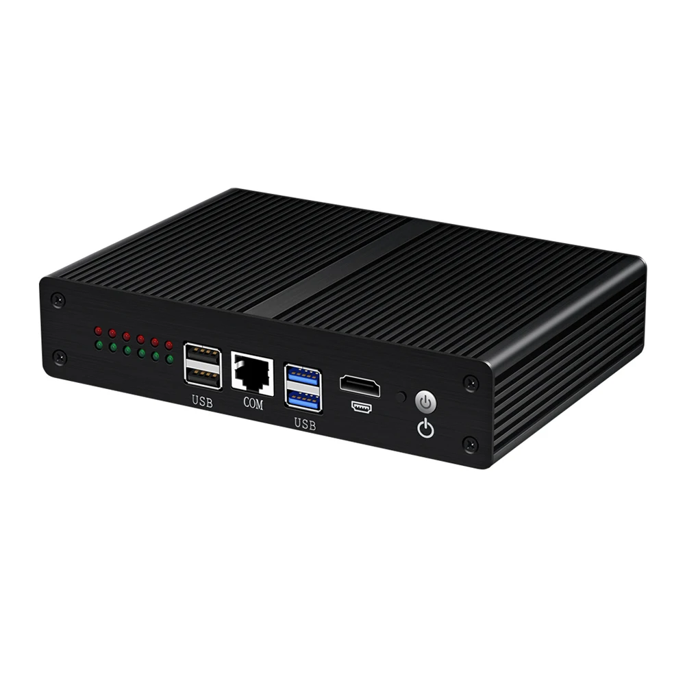 6*LAN 1000Mbps Mini PC Fanless Core i3 4010U 5010U Router Firewall Windows 10 Ubuntu 2*1tb hdd M.2