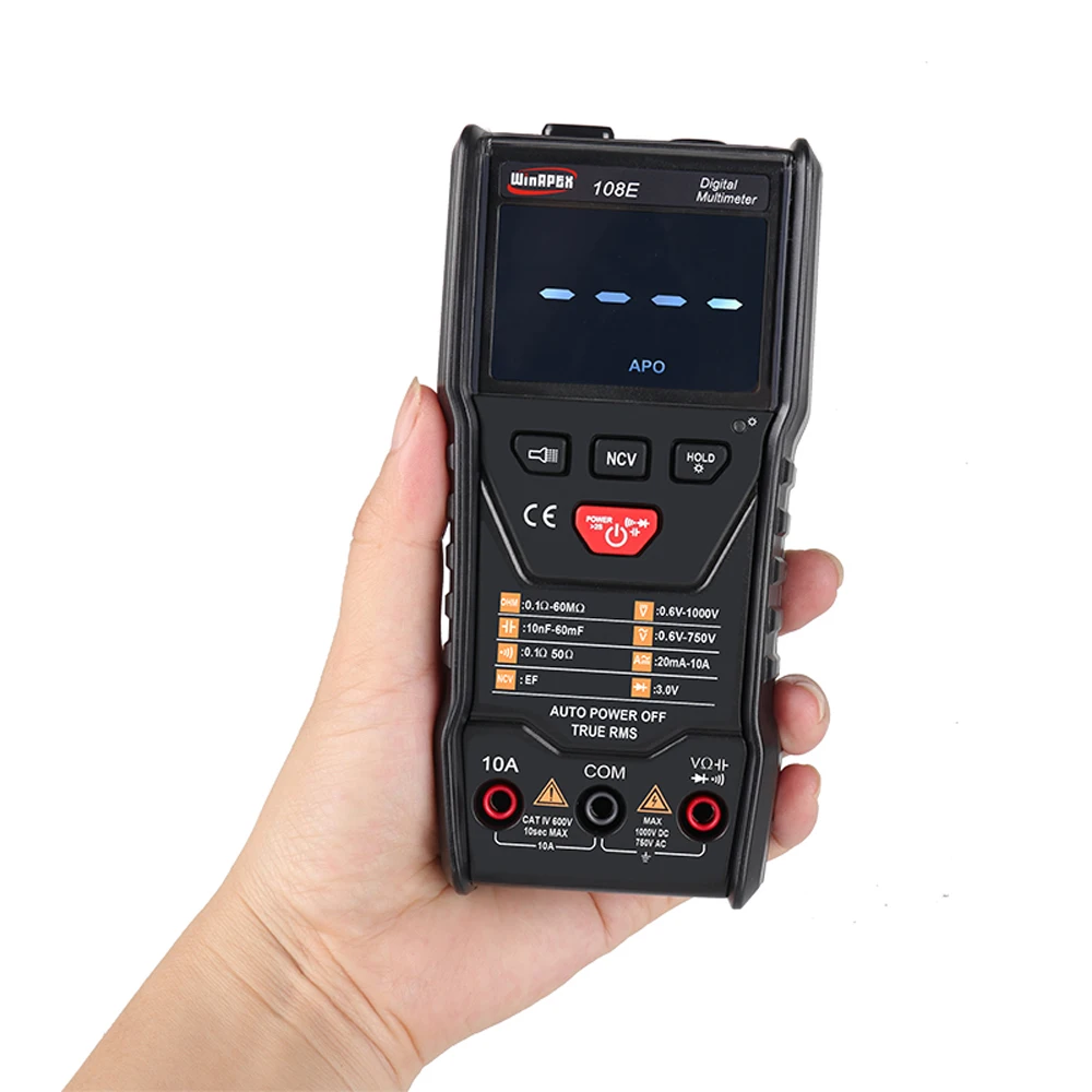 WinAPEX 108E 6000 отсчетов автоматическое сканирование True RMS цифровой мультиметр
