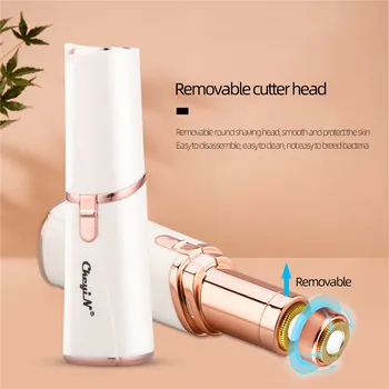 

Ckeyin Women's Painless Hair Remover Epilator with Light Facial Hair Trimmer Shaver for Face Hand Armpit Leg Bikini Battery 48