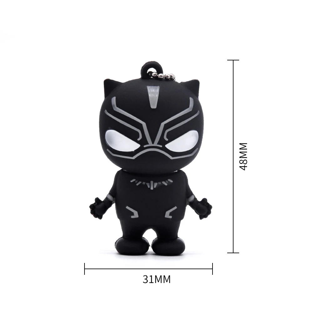 Мультфильм Heros USB 2,0 64GB милые игрушки Marvel флэш-накопитель 32GB 128MB Человек-паук U диск мини Дэдпул карта памяти диск для хранения подарок
