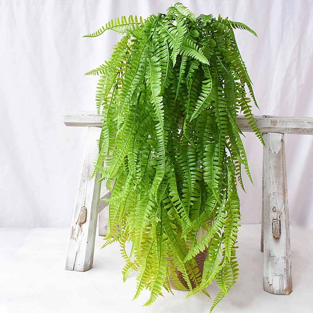 Имитация окрашенной распылителем стены Pteridophyte висящей на персидской траве