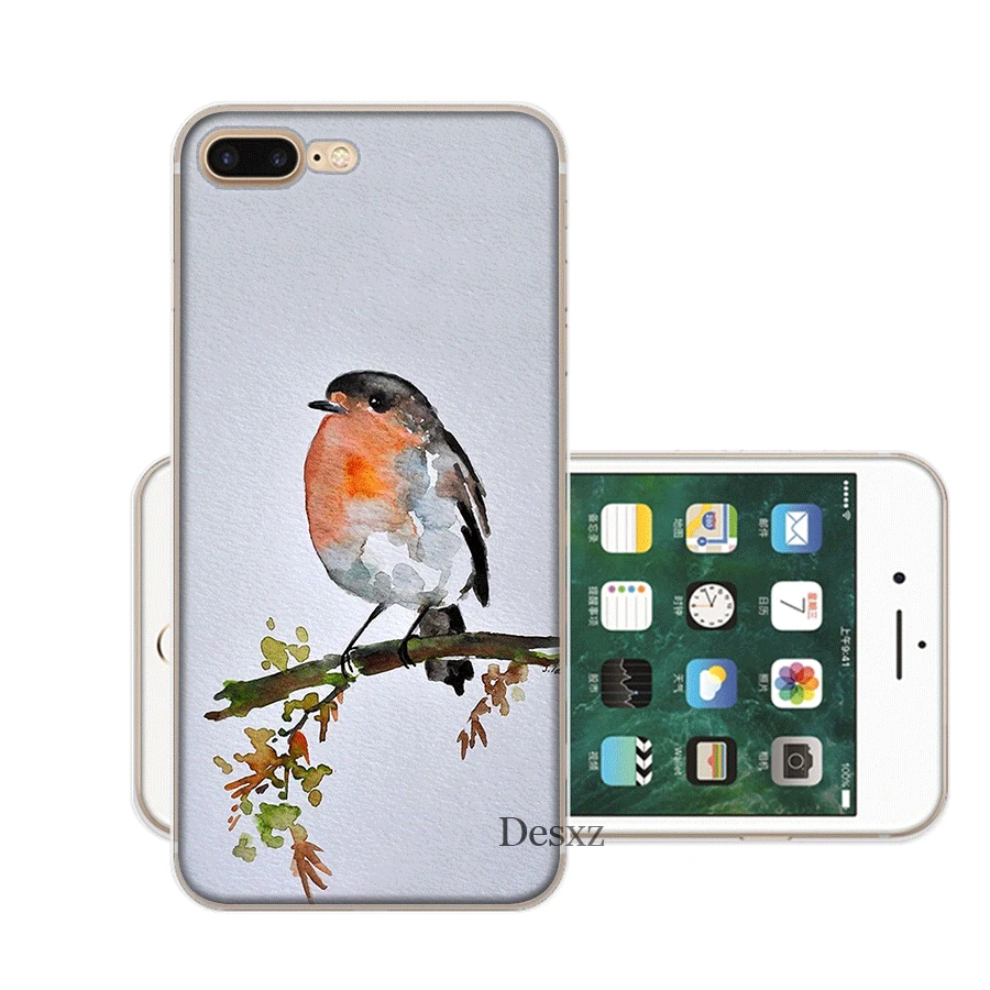 Чехол для мобильного телефона iPhone 11 Pro X XS Max XR iPhone 6 6S 7 8 Plus 5 5S SE, жесткий чехол с рисунком птицы, красивый корпус - Цвет: 3