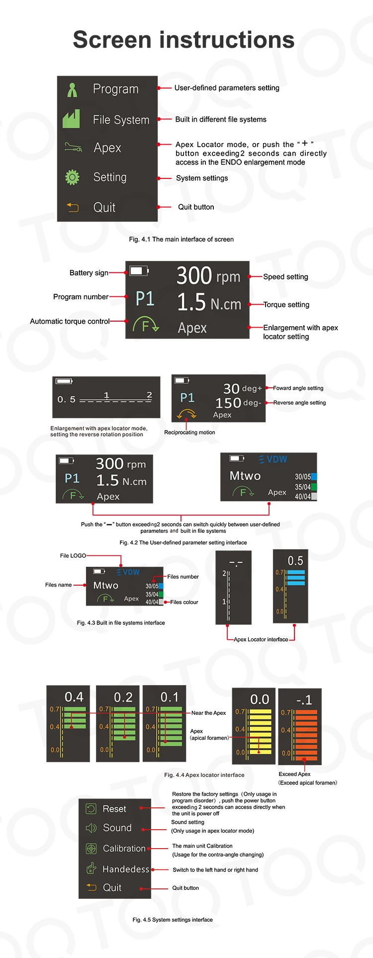 Dental Wireless Endo Motor for Endodontic Rotary Root Cancal Instrument Dental Equipment Endo Motor with Apex Locator