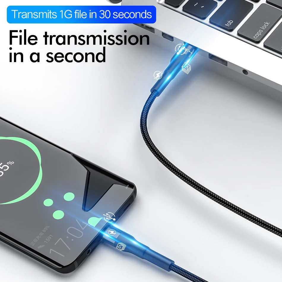 ROCK USB C к type C кабель 60 Вт QC4.0 PD type-C кабель для передачи данных для samsung Xiaomi Redmi Macbook мобильный телефон Быстрая зарядка