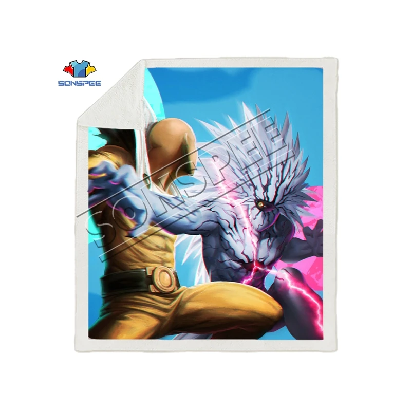 Аниме One PUNCH-MAN, Супермен, диван для путешествий, молодежное постельное белье, набивное одеяло с рисунком, покрывало для мальчиков и девочек, одеяло для путешествий - Color: 20