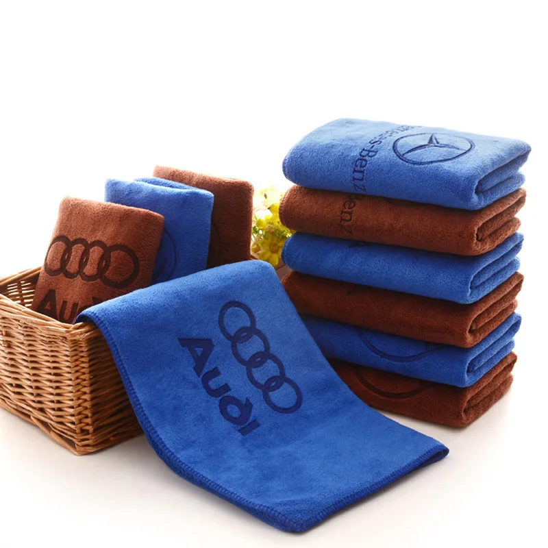 

75cm*35cm 1pcS Car Care Wash Towels Plush Microfiber Washing Towel Strong Thick For AUDI A3 A4 A5 A6 A7 A8 Q3 Q5 Q7