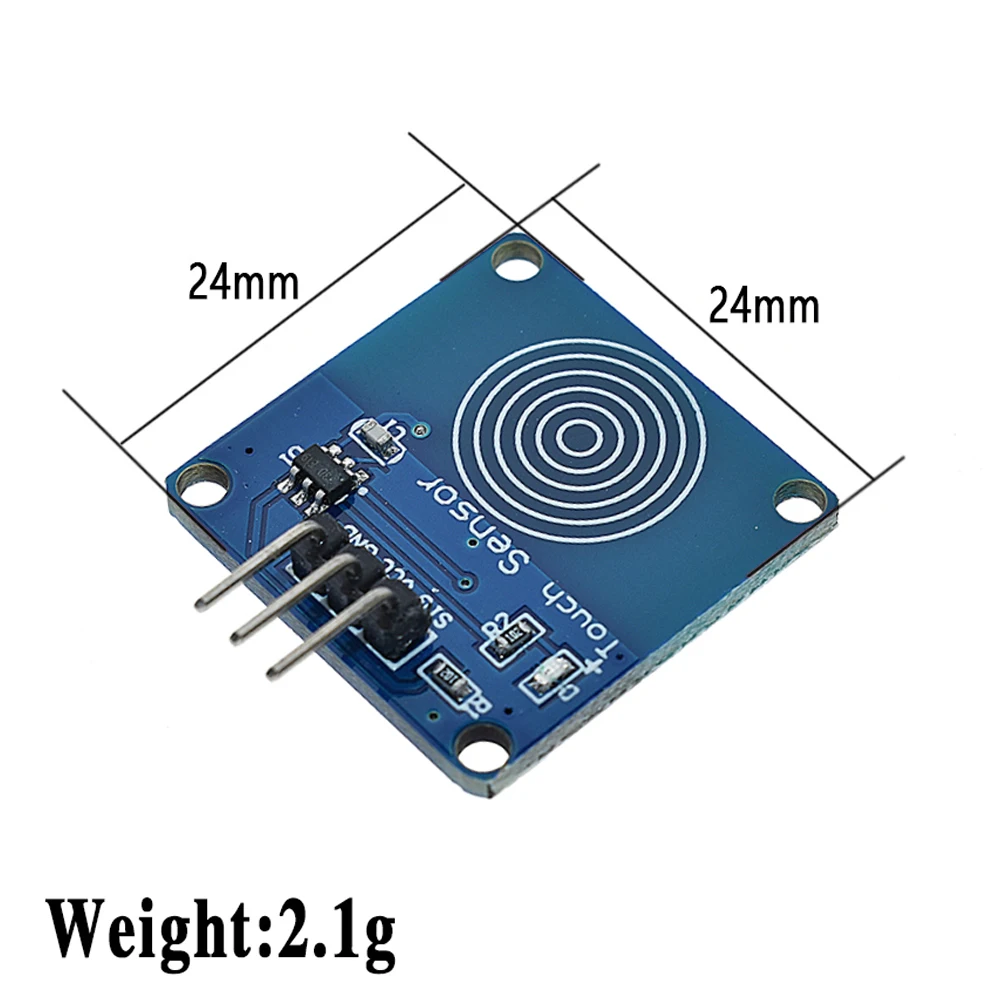 5PCS TTP223 Touch Key Switch Module Touching Button Self-Locking/No-Locking Capacitive Switches Single Channel Reconstruction