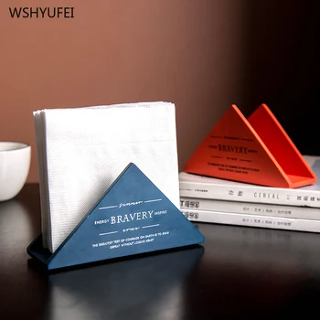 

Modern fashion light luxury vertical tissue box hotel western restaurant paper towel clip coffee shop living room napkin tray