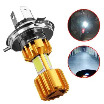 

H4 LED 3 COB 12V 6000K Super Bright Motorcycle Headlight Bulb Car Fog Light Lamp Lights Car Interior Boutique 2019 Wholesale