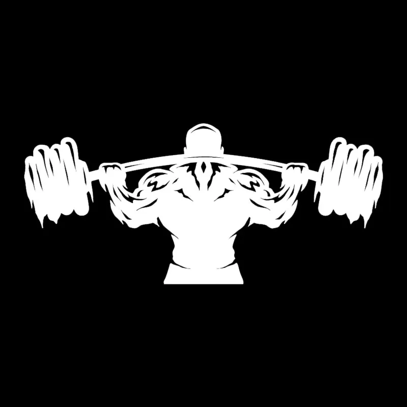 Креативные автомобильные стикеры спортивные мужские Weightlifter Athlete штанга
