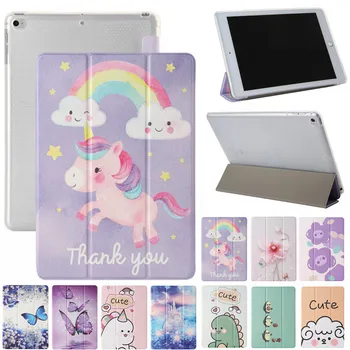 

Cute Unicorn Flower Flip Leather Case Tri-Fold Bracket Tablet Cover IPad 7th 10.2 2019 /Pro 10.5 2017/Air 3 10.5 Inch
