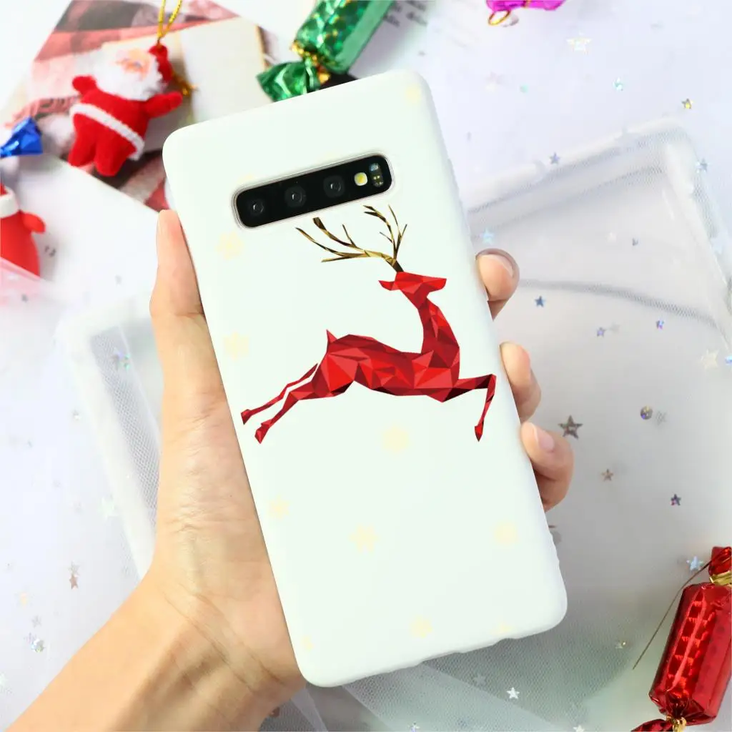 Рождественские силиконовые олень мягкий TPU чехол для samsung Galaxy A50 A10 A30 A40 A70 A60 S10 S9 S8 A6 плюс A7 A8 A9 S7 S6 Edge чехол - Цвет: Kbd-sd1hlfei