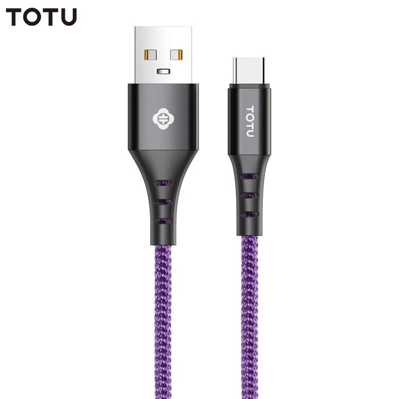 Кабель TOTU Type-C для быстрой зарядки кабель Huawei P20 P30 Pro Mate 20X телефонный передачи