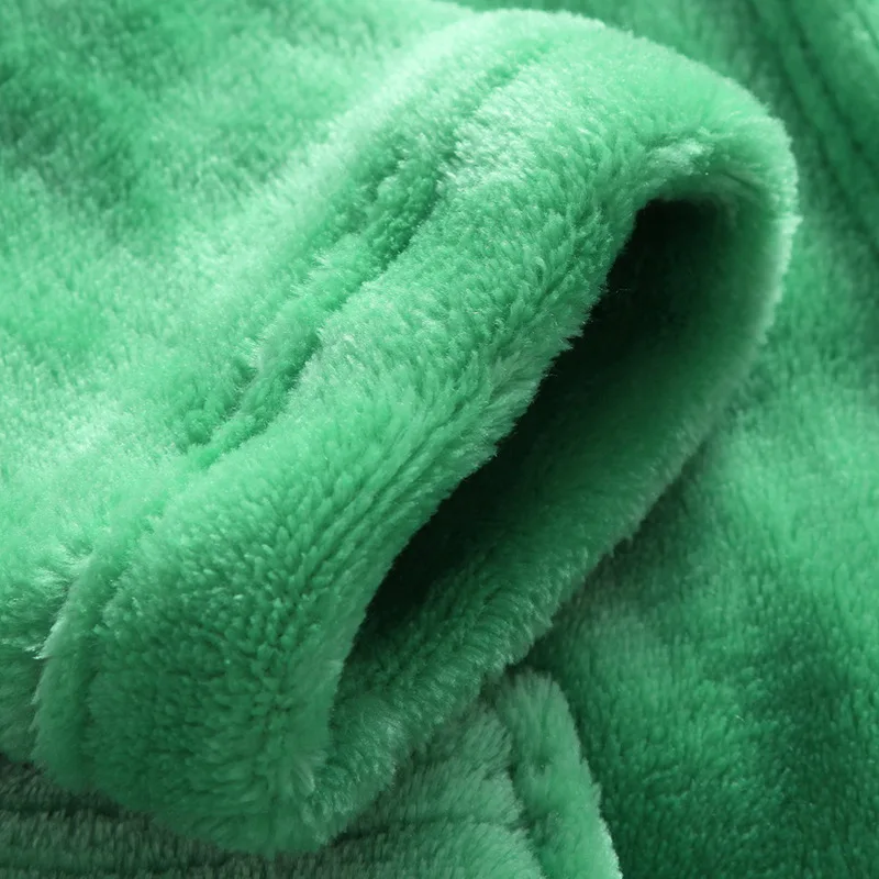 New Winter Flannel Kids Sleepwear Robe For Baby Boy Girls Cartoon Animal Bathrobe Autumn Hooded Warm Children Pajamas Bathgrowns (6)