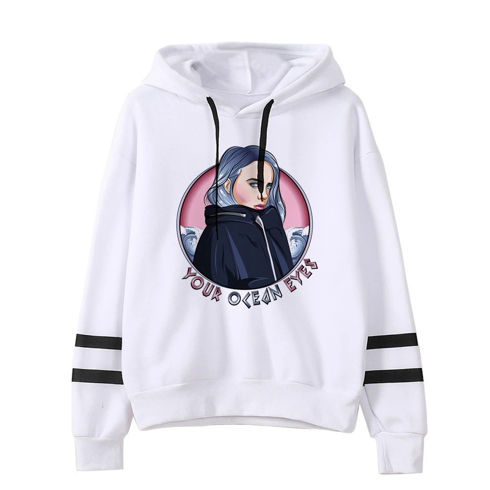 Harajuku Kpop Billie Eilish толстовки с капюшоном для мужчин и женщин толстовка с счастливым лицом Флисовая теплая уличная одежда в стиле хип-хоп пуловеры
