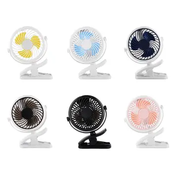 

USB Charging Fan 360 Degree Rotation Handheld Clip Cooling Fan for baby stroller portable air cooling fan 3 speeds for desktop