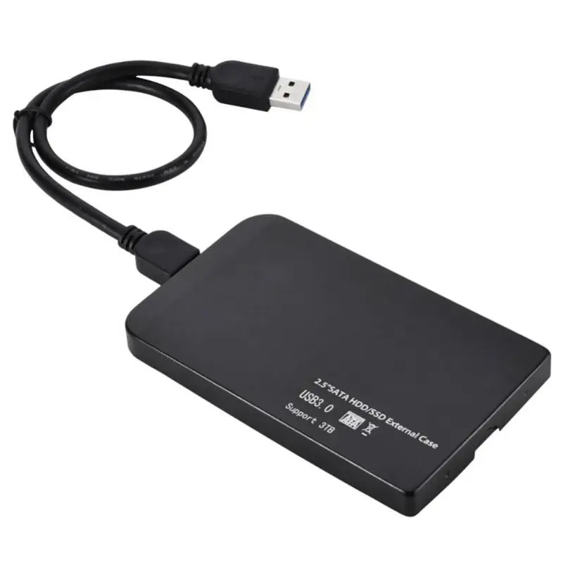 Чехол для жесткого диска 2,5 дюйма USB 3,0 Ультра тонкий SATA SSD жесткий диск Док-станция корпус Высокоскоростной Алюминиевый сплав Мобильный жесткий бокс высокая скорость
