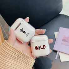 Милый прозрачный жесткий чехол для Apple Airpods 2, чехол, модные аксессуары для наушников, защитный чехол airpod для air pods, чехол