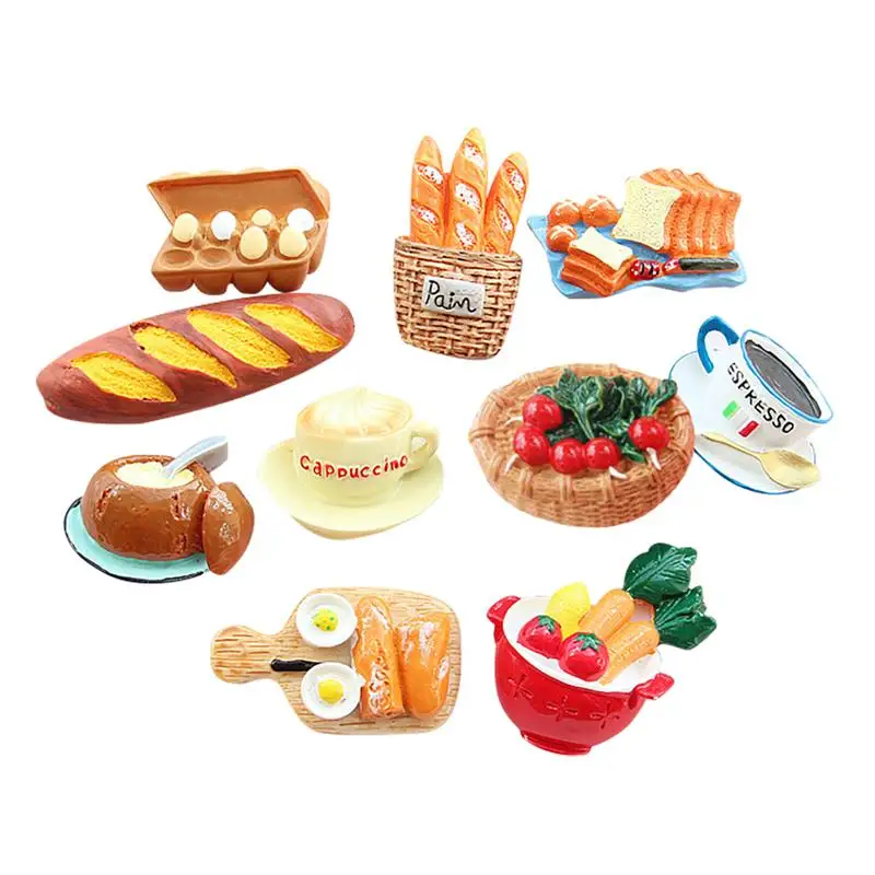 10PCS Fridge Decorative Food Creative Refrigerator Office