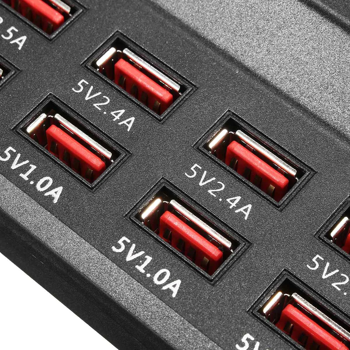 10 портов usb зарядная станция адаптер питания быстрое зарядное устройство настенное дорожное настольное зарядное устройство для мобильного телефона s для планшета телефона MP3