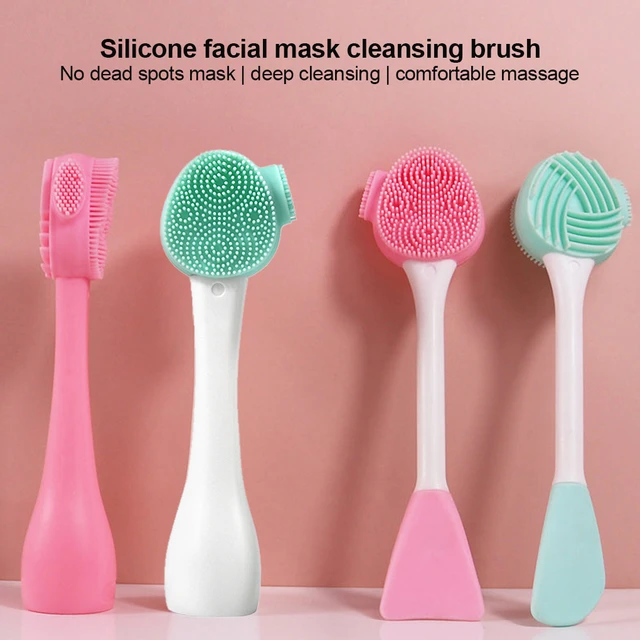 Brosse en Silicone Manuel Nettoyage de Visage et Gommage Gel Nettoyant