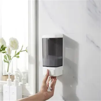 

Manual 1000ml large-capacity wall-mounted soap dispenser plastic single head soap dispenser hotel bathroom supplies
