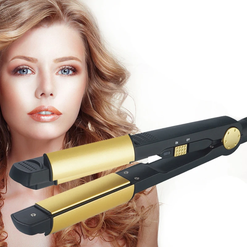 Rofessional 2 In 1 Ceramic Hair Curler Straightener Curly Curling Iron Flat Irons Chapinha Beauty Styling Tool | Красота и здоровье
